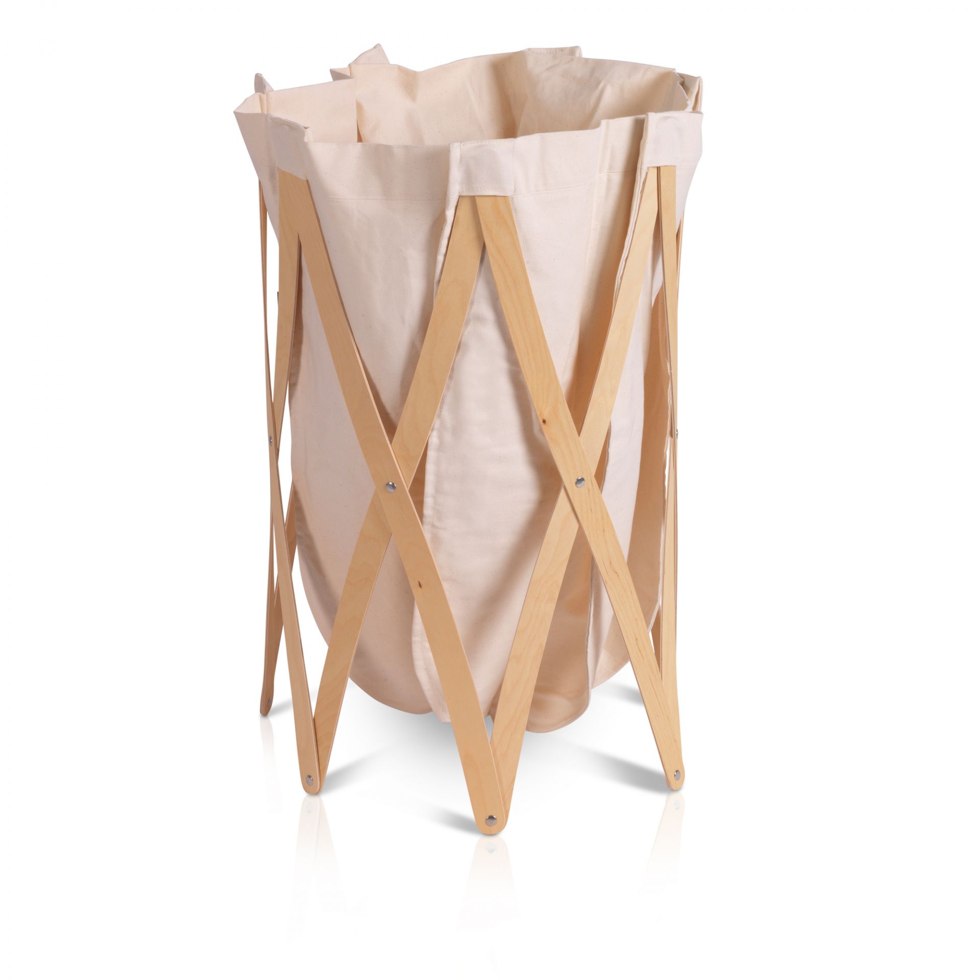 Marie Pi laundry basket SPERRHOLZ NATUR / BEIGE Klein & More SINGLE PIECES